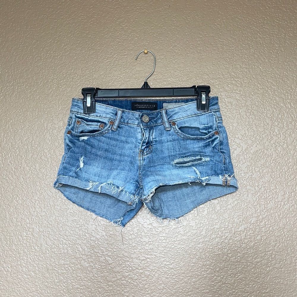 Aeropostale shorty distressed shorts size 0